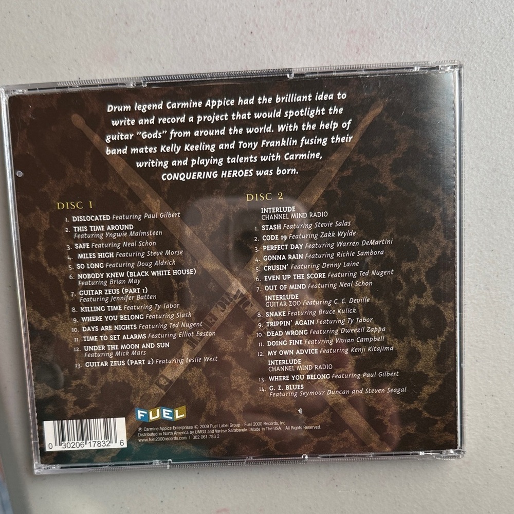 Carmine Appice's Guitar Zeus CD - Picture 2 of 4
